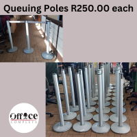 A6 - Queuing poles silver R250.00 each
